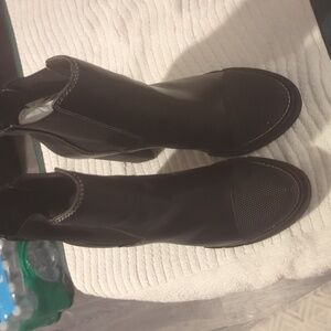 Elegant Black Women Leather Boots